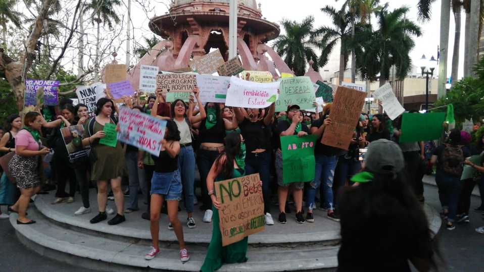 Mujeres piden legalización del aborto. (Pablo Reyes)