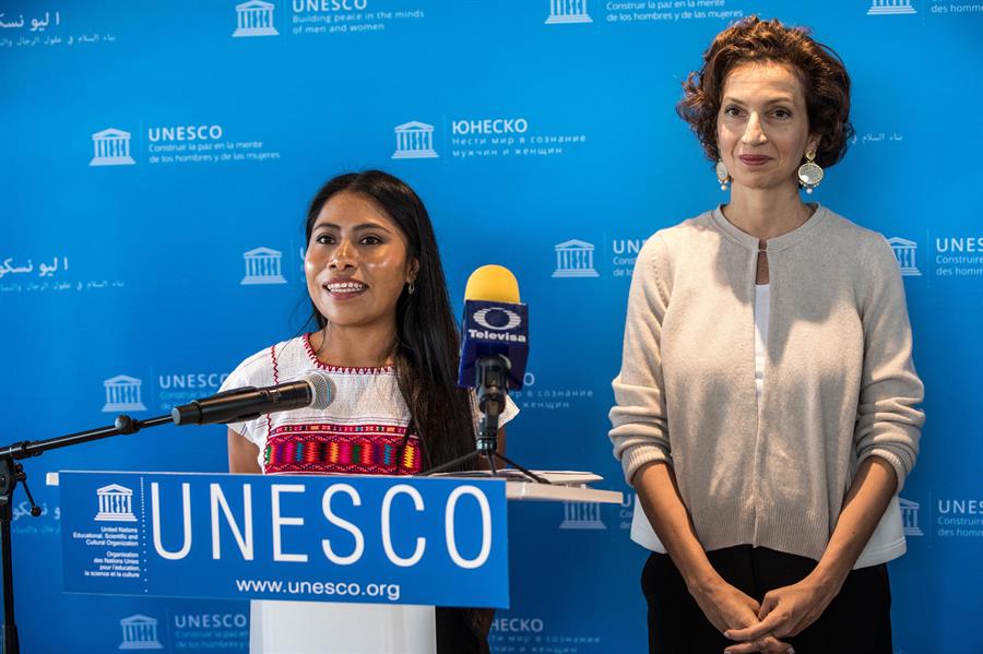 Nombran Embajadora de Buena Voluntad de la UNESCO a Yalitza Aparicio (EFE).