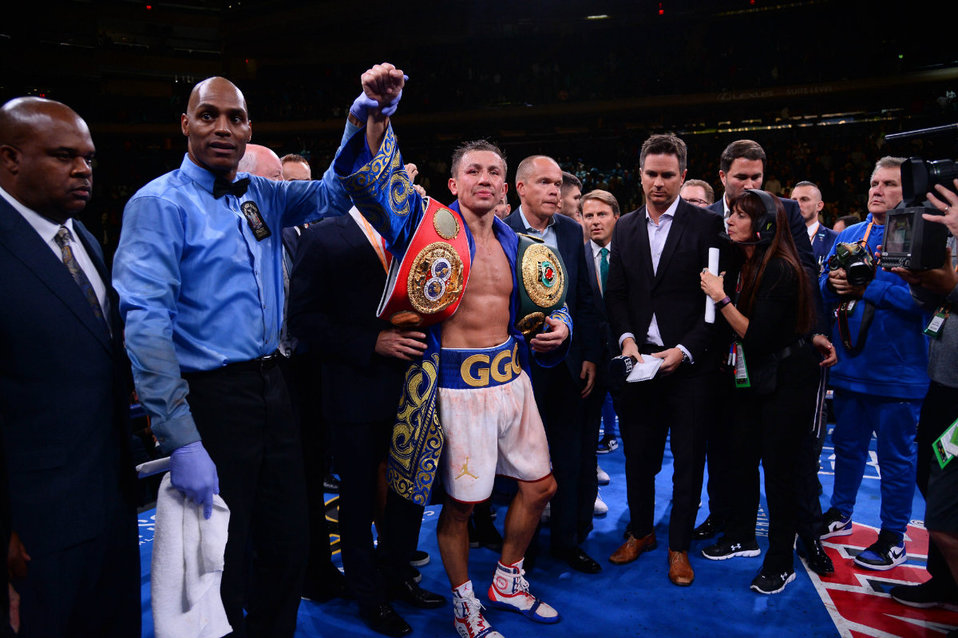 Gennady Golovkin recupera su título medio tras vencer a Derevyanchenko