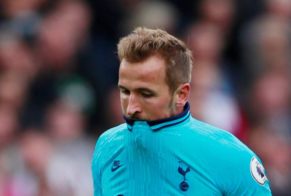 Harry Kane en la derrota del Tottenham frente al Brighton (Reuters)