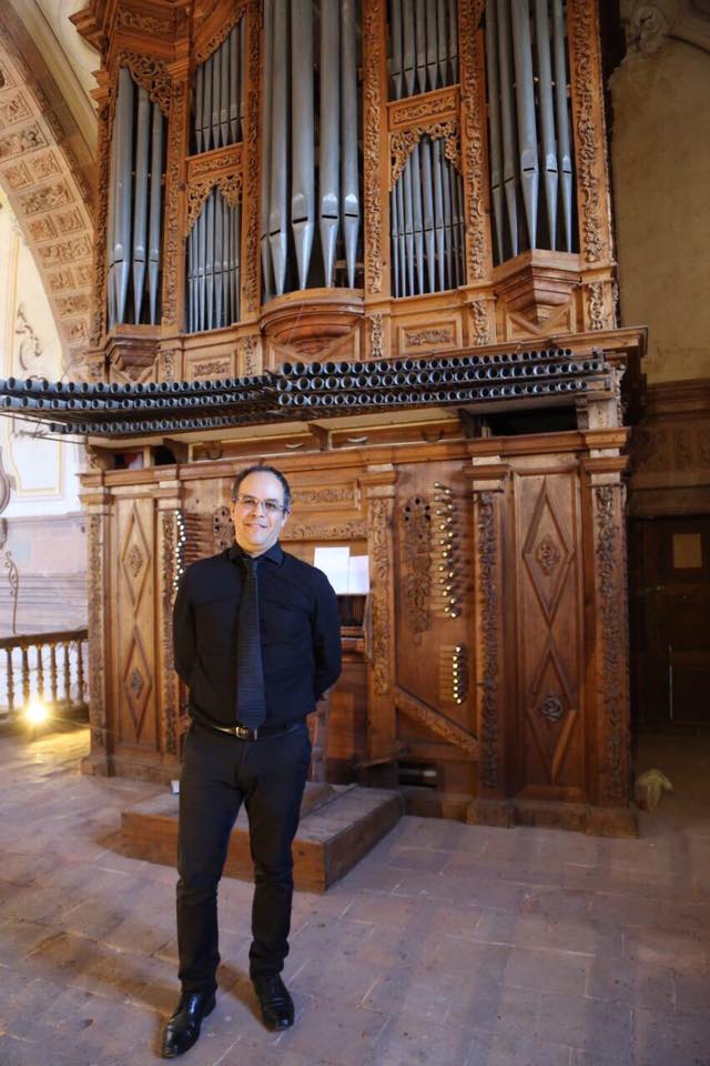 Adrián Rojero, organista y coordinador artístico. CORTESÍA