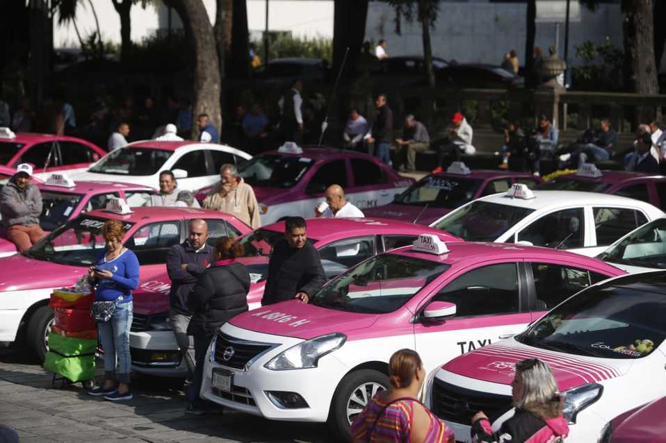 La movilización de taxistas ha provocado gran caos vial en laCdMx. /Ariana Pérez