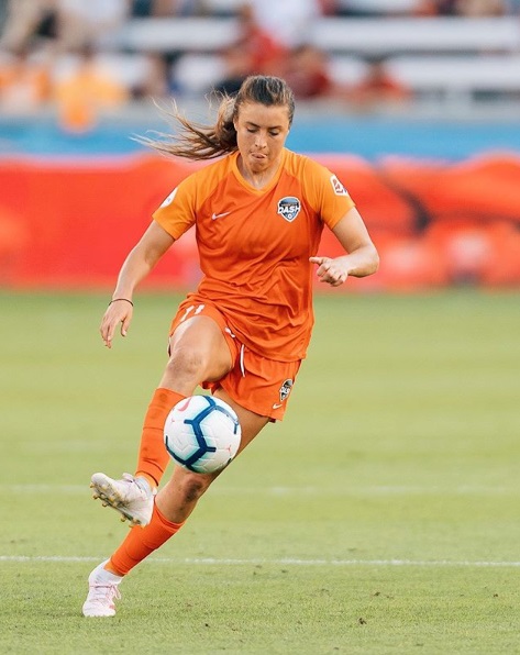 Sofía Huerta, jugadora del Houston Dash (Instagram @sofiahuerta)