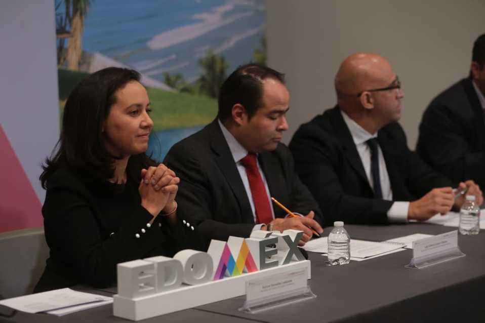 Durante la conferencia de prensa. (Iván Carmona)