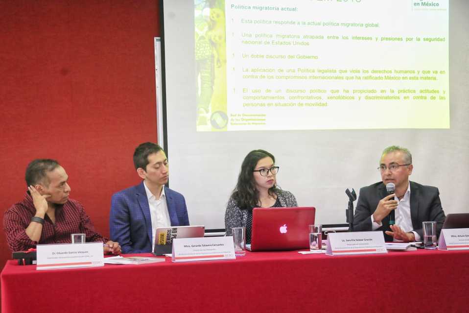 Investigadores de la IBERO presentaron la investigacion: “Procesos migratorios en México 2019” (Andrés Lobato)