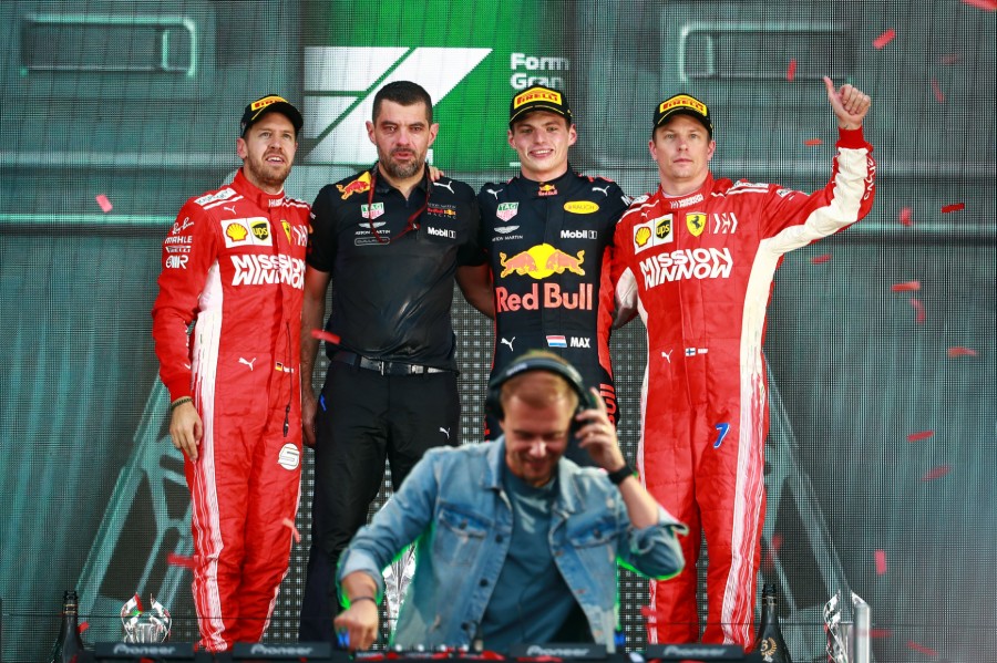 Podio del Gran Premio de México 2018 (Imago7)