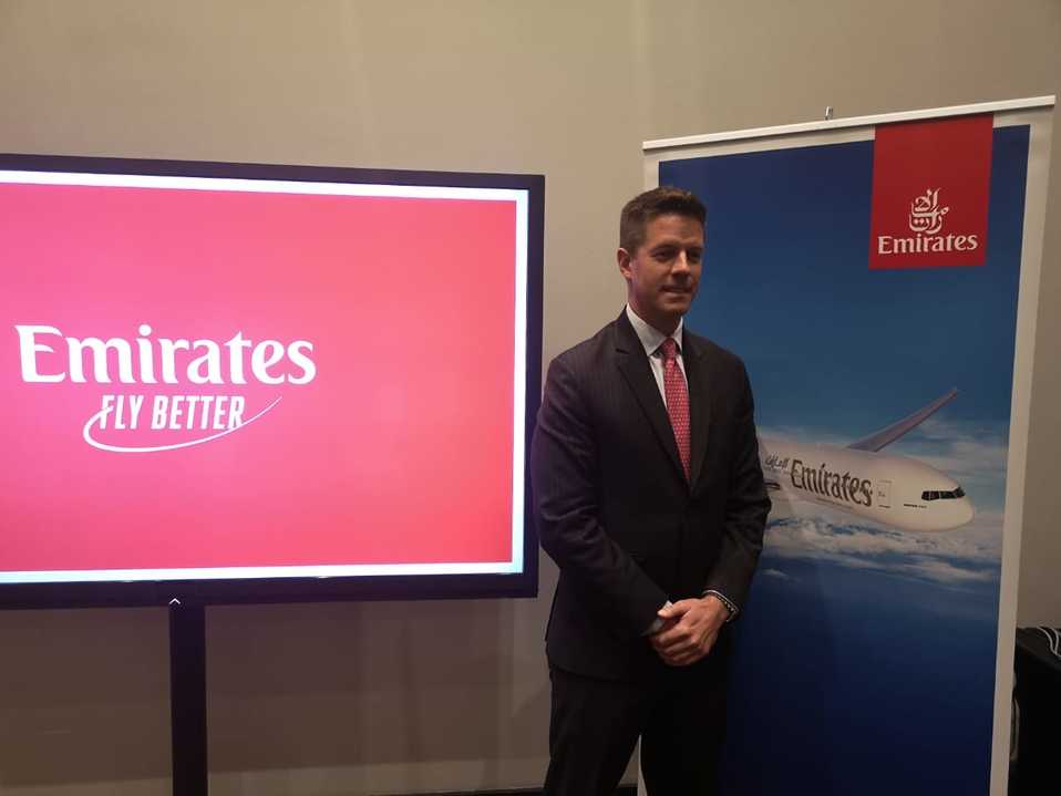 Scott Lantz, gerente de área de México, América Central, Caribe, Colombia y Ecuador de Emirates Airlines (Roberto Valadez)
