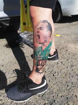 Tatuaje de Luis Montes (Club León)