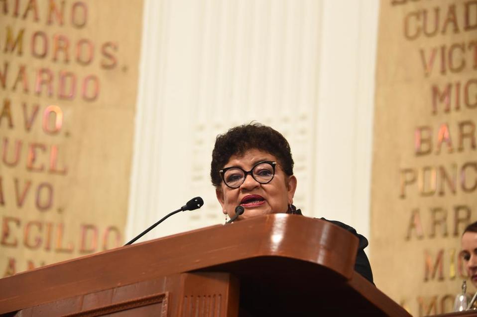 Ernestina Godoy Ramos, titular de la PGJ de la CdMx. (Tomado de @Congreso_CdMex)