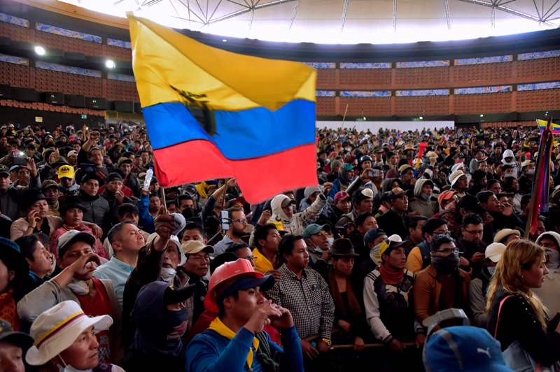 Protesta contra ajustes económicos en Ecuador ./ AFP