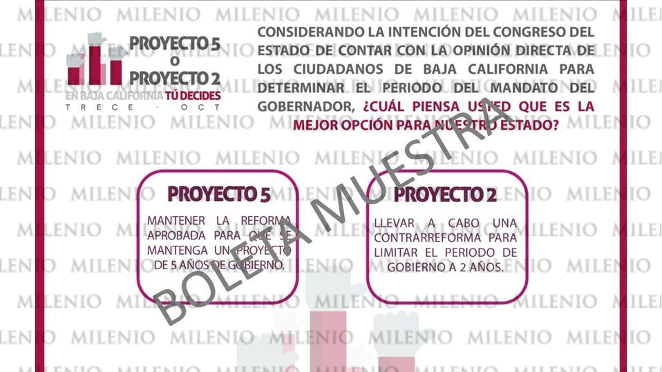 La boleta tiene dos opciones para los habitantes de Baja California | Especial