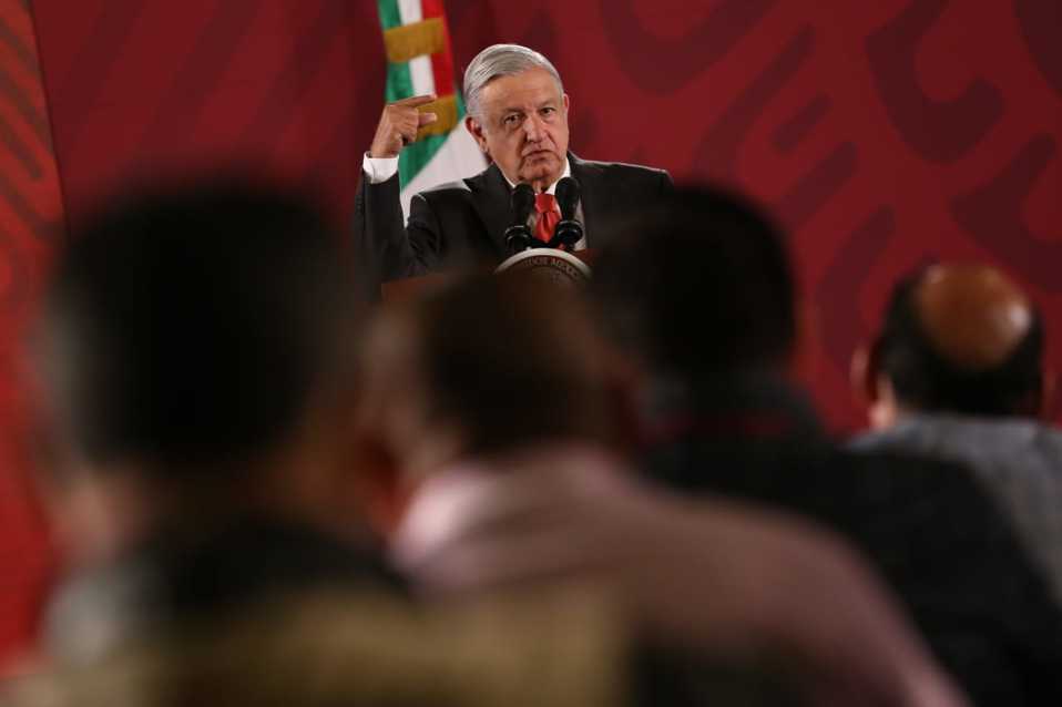 El presidente Andrés Manuel López Obrador en Palacio Nacional (Octavio Hoyos)