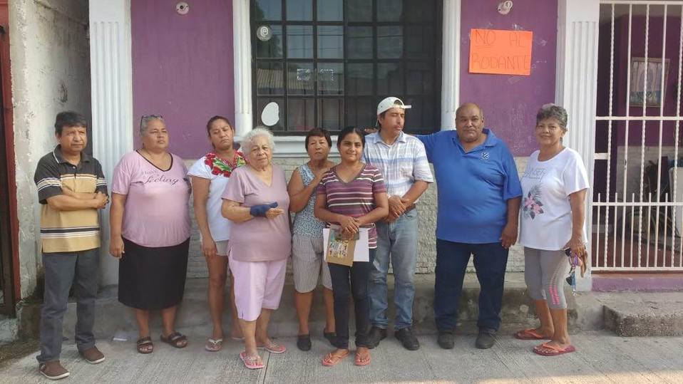 Vecinos de una colonia en Tampico aseguran que el mercado rodante les fue impuesto en su sector (Foto/Jesús Alberto García)