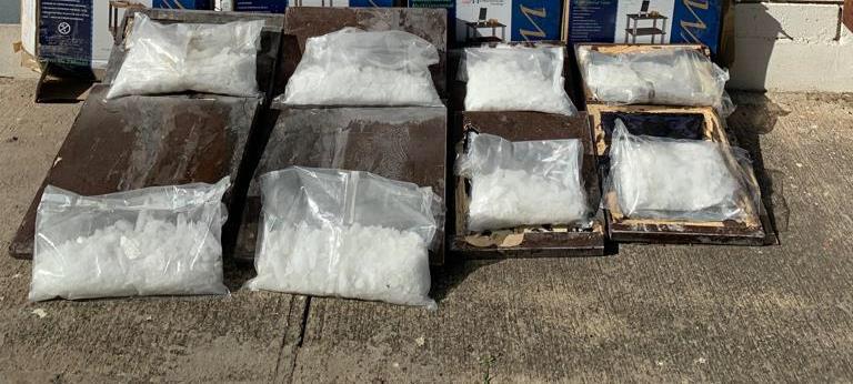 Los 19 kilos de la droga fueron asegurados en diferentes punto. (Verónica Díaz)