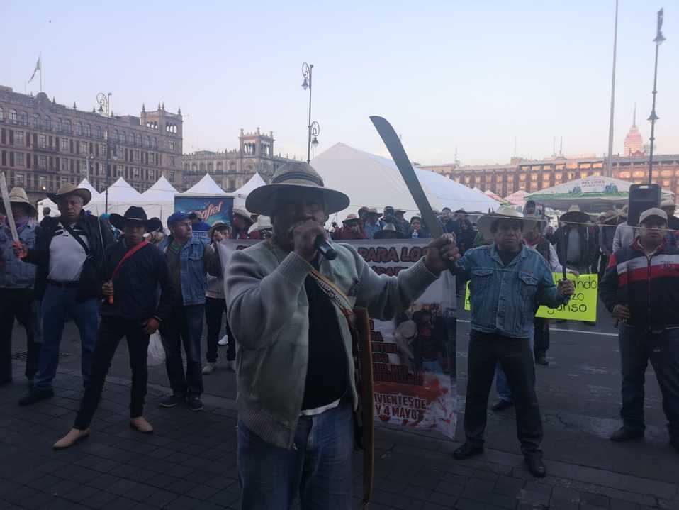 Habitantes de San Salvador Atenco se manifiestan. (Araceli López)