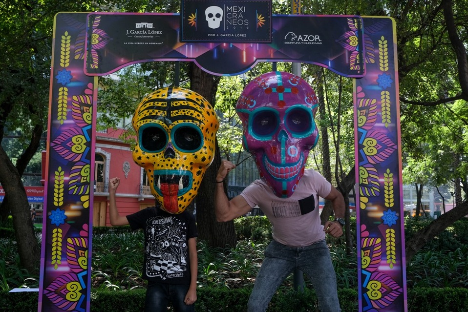 Mexicráneos inició este 13 de octubre en Paseo de la Reforma. (Cuartoscuro)