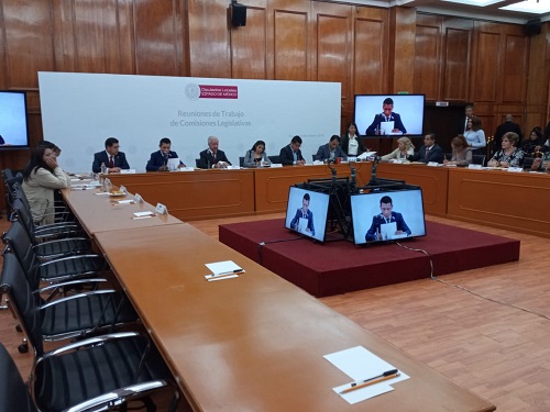 Acudió a la Legislatura como parte de los trabajos de glosa. (Claudia Hidalgo)
