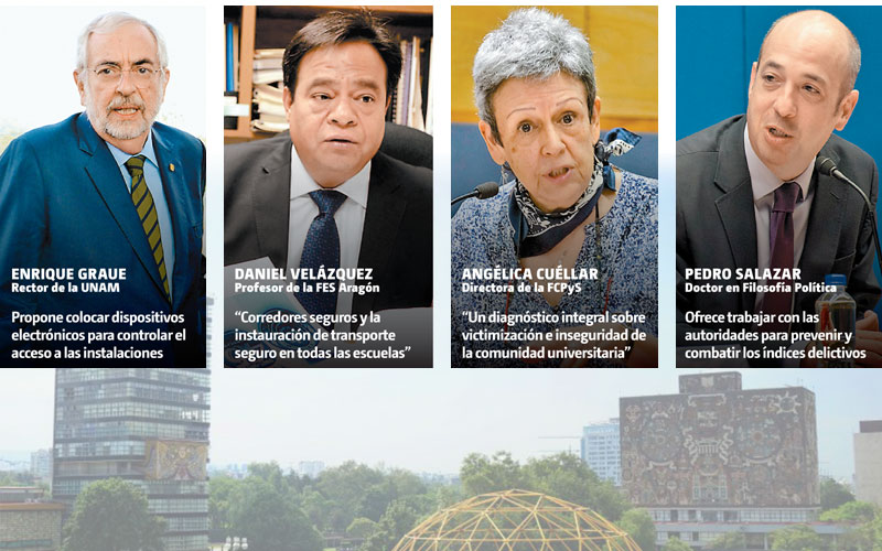 Aspirantes a la Rectoría de la UNAM. (Especial)