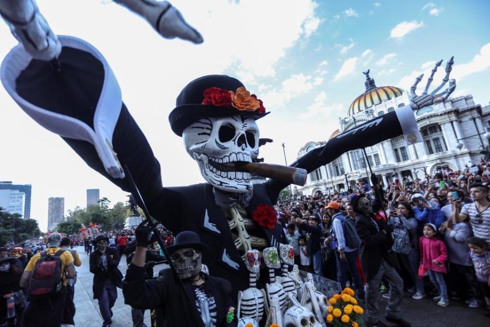 Desfile de Día de Muertos en CdMx. (Archivo Cuartoscuro)
