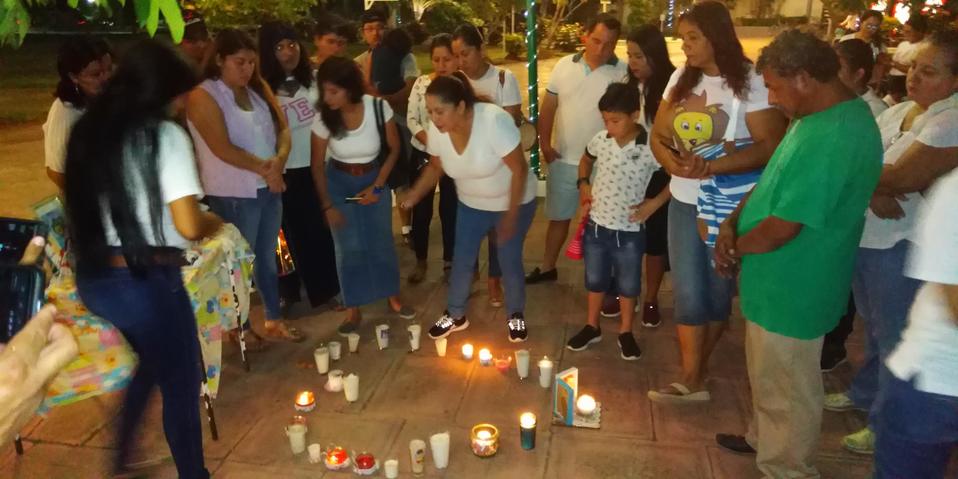 El evento de “ola de luz” se realizó en Ciudad Madero.