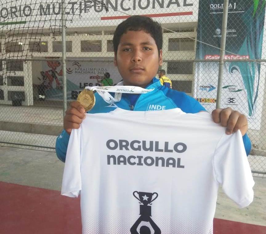 El paratleta, David Abdiel Snowball Medrano.