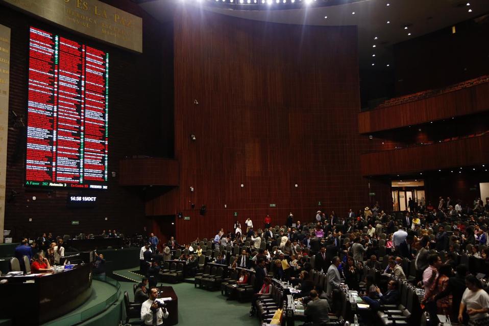 El pleno de la Cámara de Diputados durante la discusión del dictamen (Nelly Salas)
