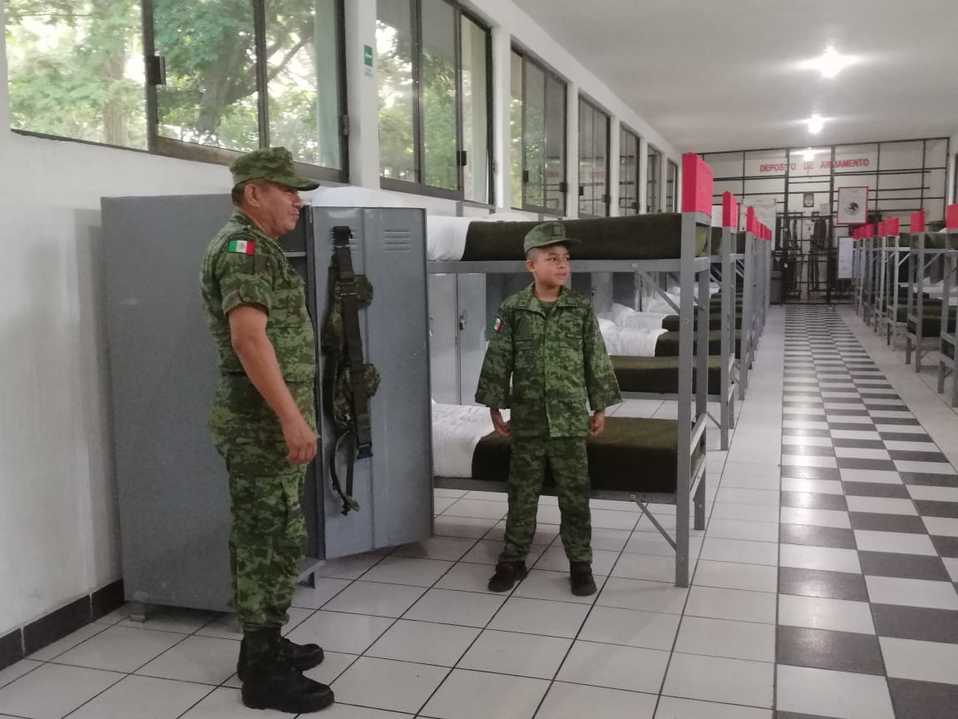 Soldado por un día, 15vo. Batallón de Infantería en Tampico le rinde homenaje (Foto/Sandra Sosa)
