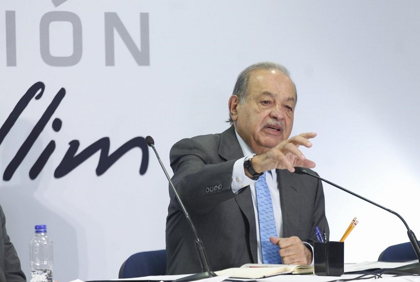 Carlos Slim, presidente honorario de Grupo Carso. Foto: (Araceli López)