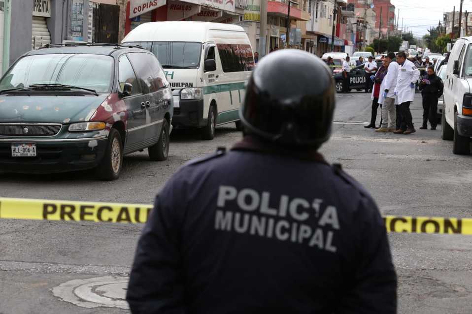 Escena del crimen en la colonia Morelos de Pachuca. (Jorge Sánchez)