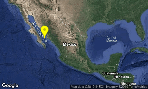 El sismo se registró al suroeste de Ahome. (Twitter: @SismologicoMX)