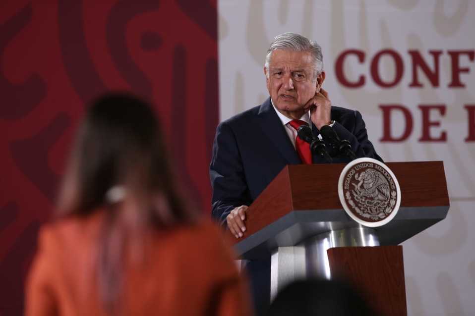Andrés Manuel López Obrador, presidente de México, en conferencia. (Juan Carlos Bautista)