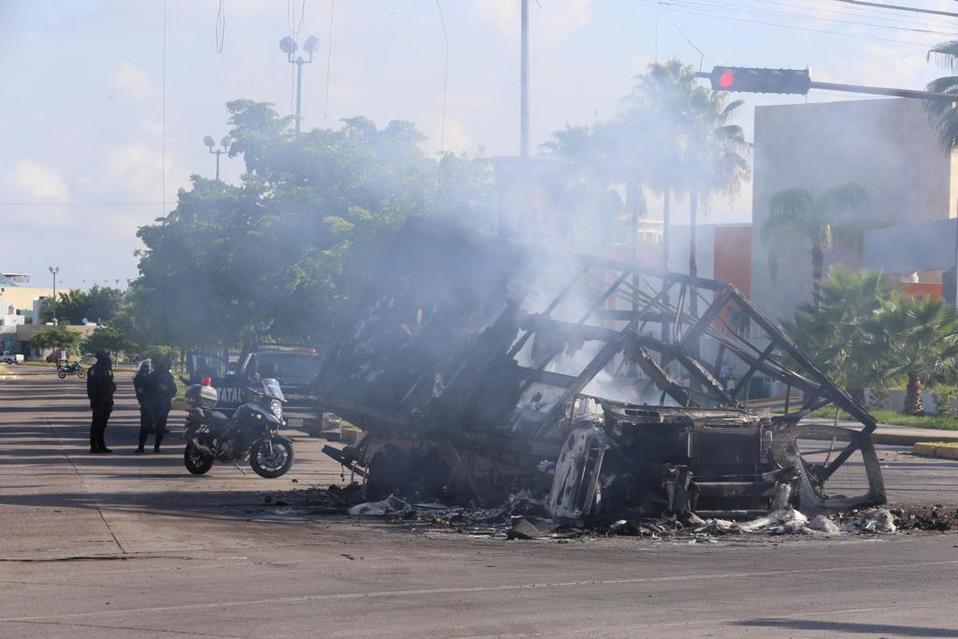 Culiacán, Sinaloa después de la balacera de ayer. (Jorge Carballo)
