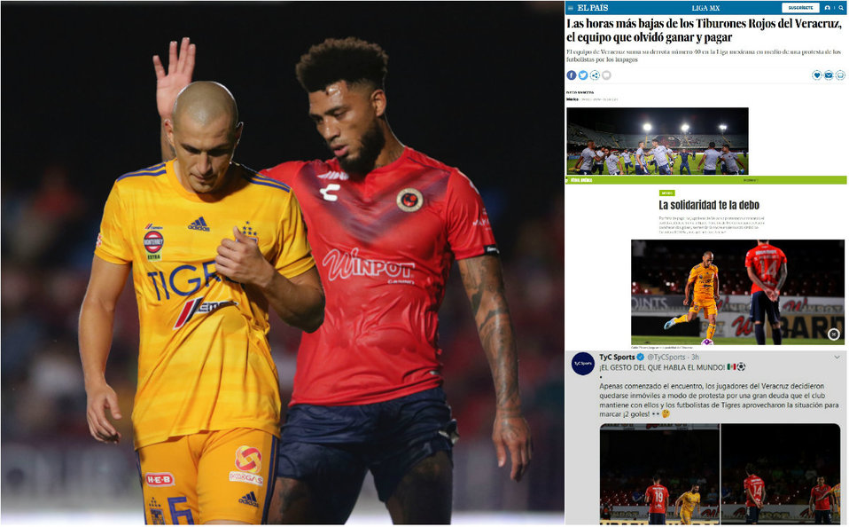 Medios internacionales reaccionan tras el gesto de Tigres a Veracruz (Imago7/Especial)