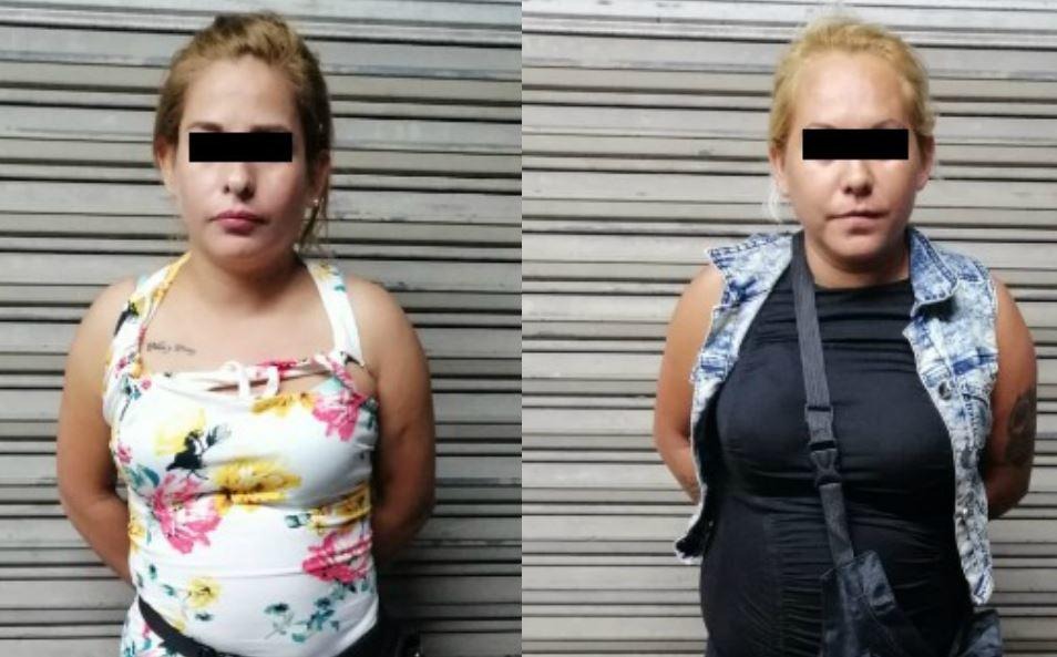 Las detenidas fueron identificadas como Sonia Imelda S., de 33 años de edad, y de María de Jesús S., de 30 (FOTO: ESPECIAL))