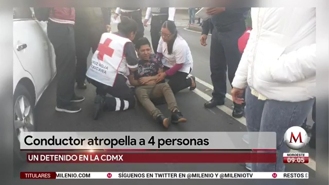Conductor atropella a 4 personas en CdMx - Grupo Milenio