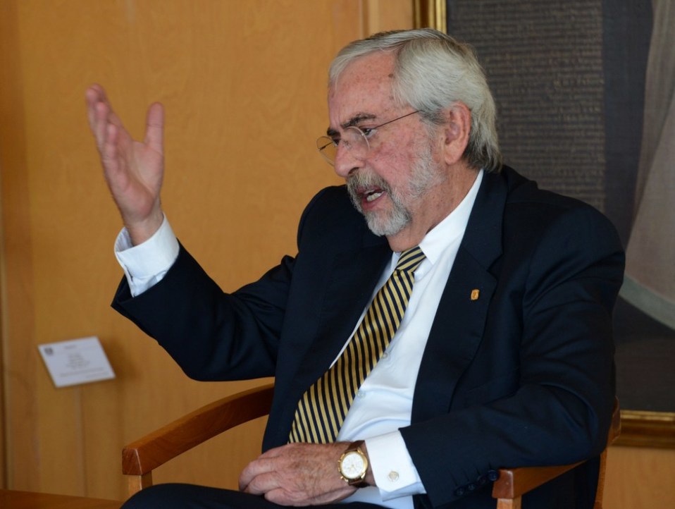 Enrique Luis Graue Wiechers, rector de la UNAM, habla de la reeleción y de su gestión al frente de la universidad. (Especial)