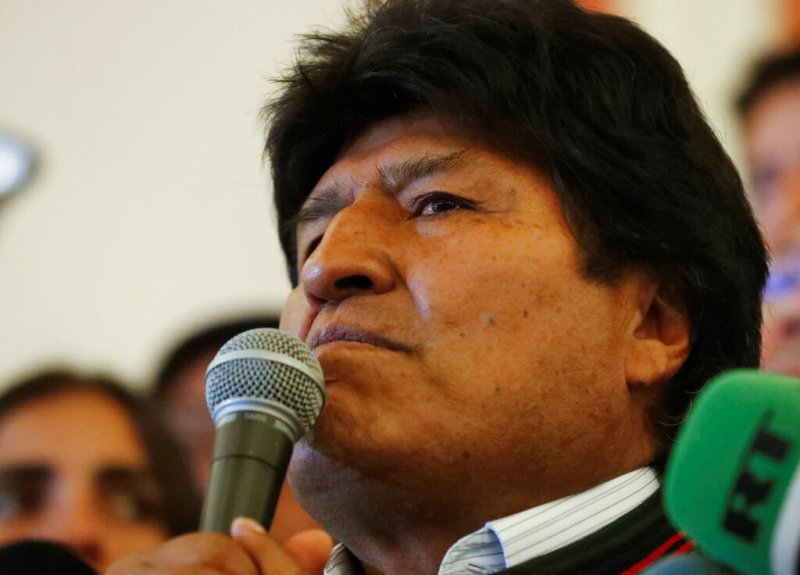 Evo Morales, busca un cuarto mandato. (AP)