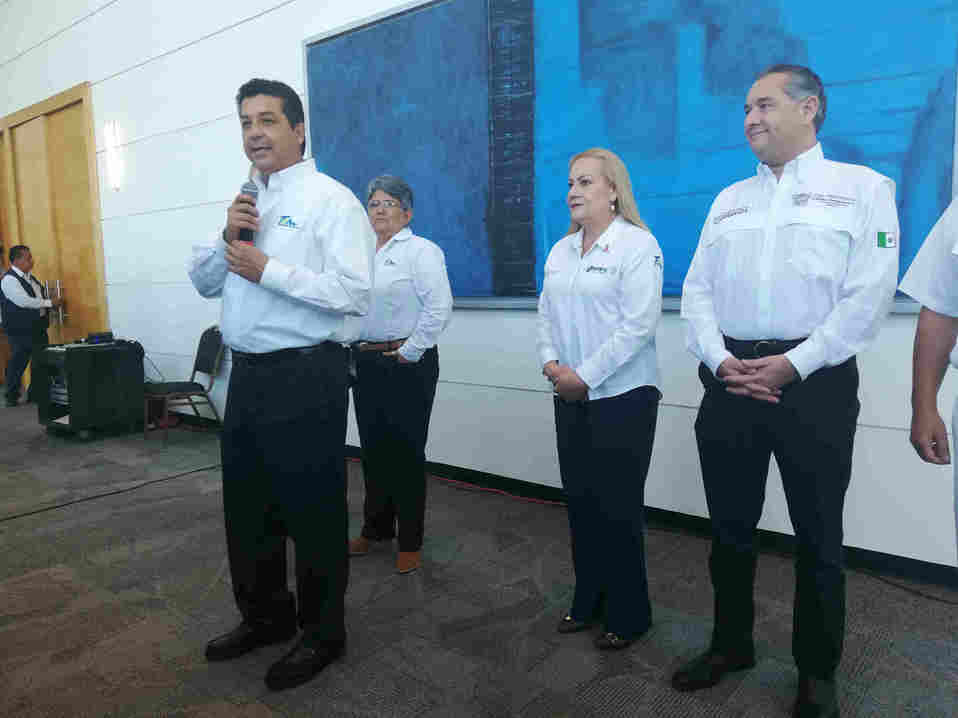 Gobernador de Tamaulipas Francisco García Cabeza de Vaca con los alcaldes del sur de Tamaulipas.