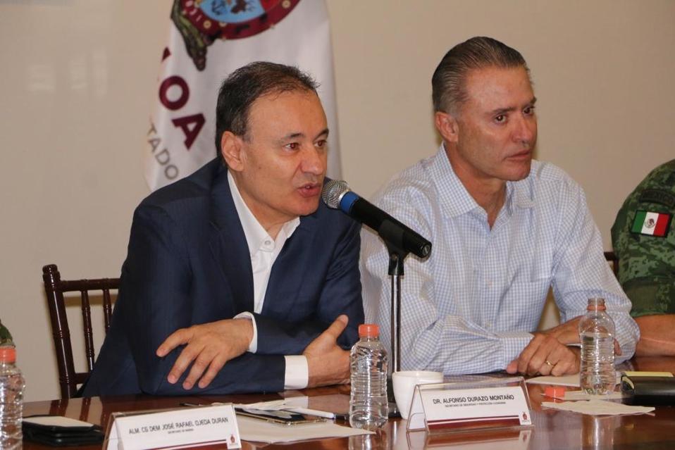 Alfonso Durazo y el gobernador de Sinaloa, Quirino Ordaz (Cuartoscuro)