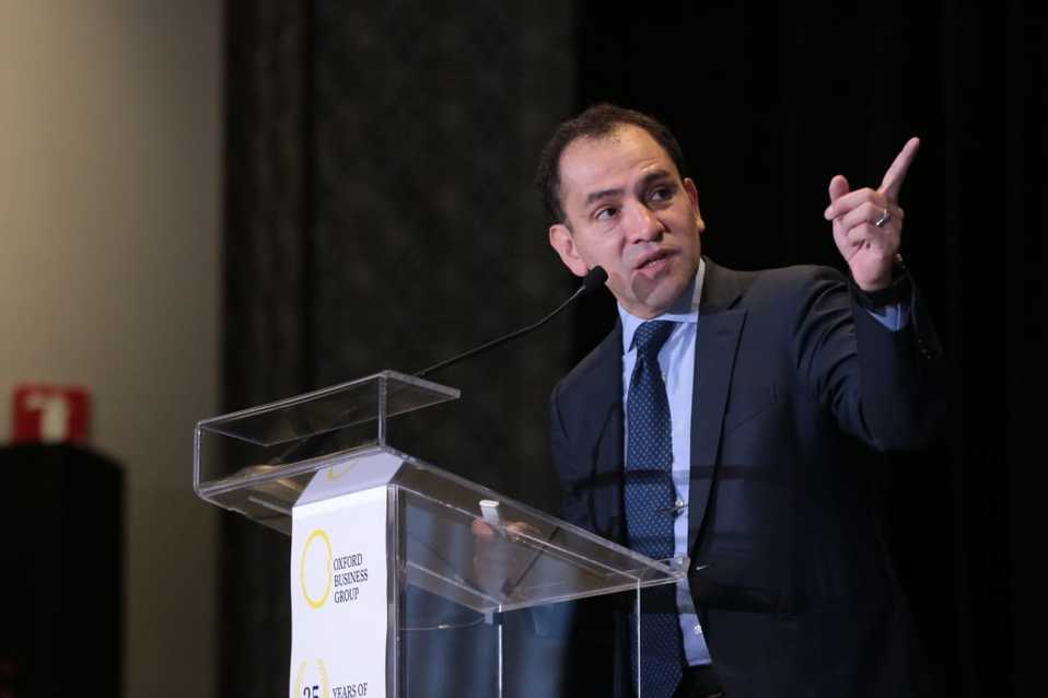 Arturo Herrera, secretario de Hacienda, en el Oxford Business Group (Jesús Quintanar | Milenio)