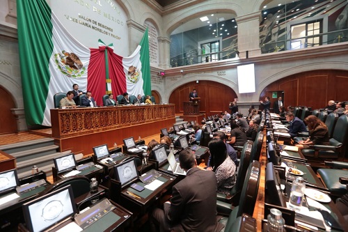 Compareció ante el pleno de la Legislatura local. (Iván Carmona)
