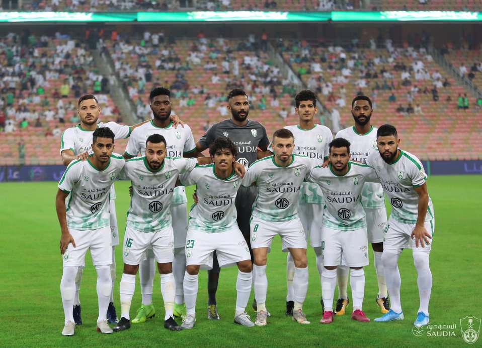 Cuadro titular del Al-Ahli (Twitter @ALAHLI_FC)