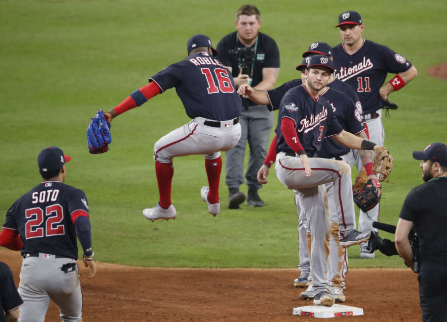 Washington se llevó el primero de la Serie (AFP)