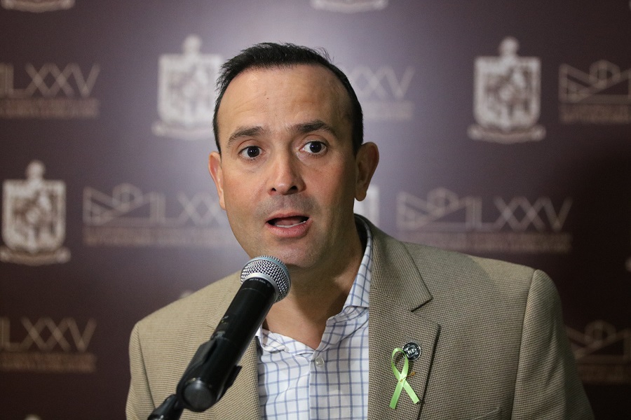Carlos de la Fuente, coordinador de la bancada del PAN en Nuevo León. Foto: Leonel Rocha.