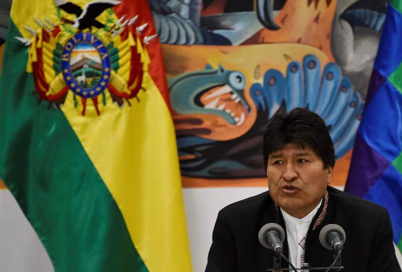 Evo Morales busca un cuarto mandato en Bolivia. (AFP)
