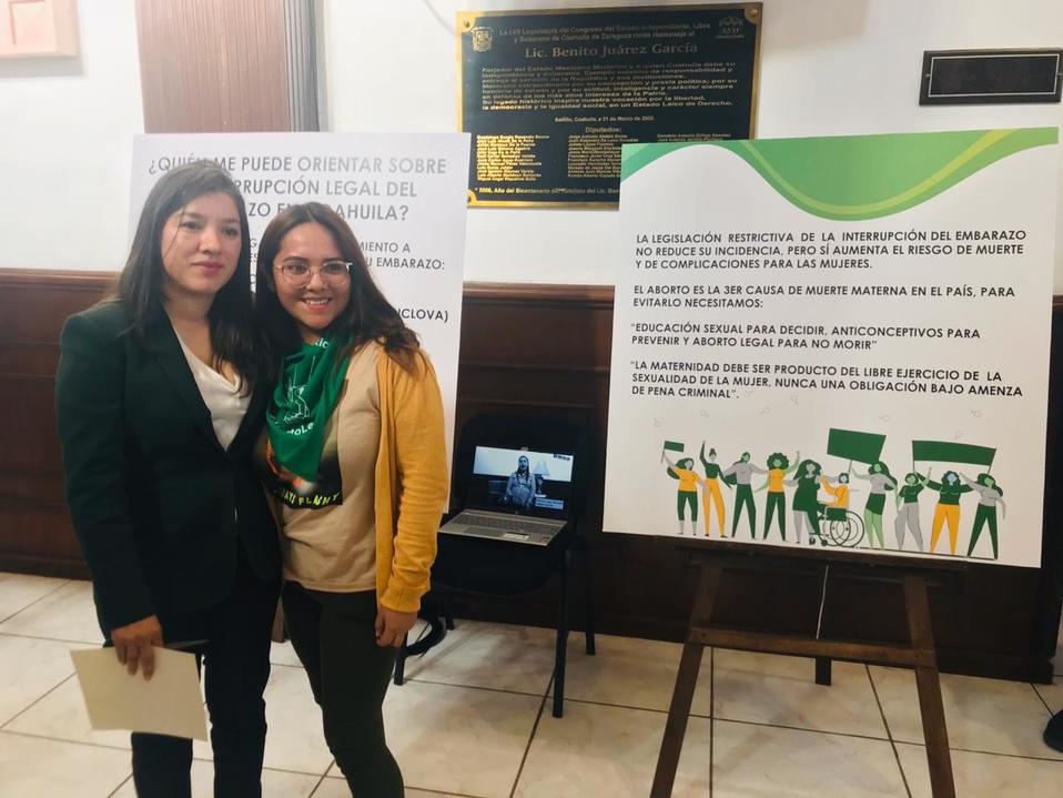 La exposición estará disponible durante 15 días y busca terminar con los mitos sobre el aborto. (Jessica Rosales)