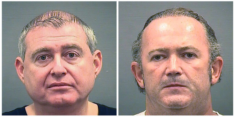 Lev Parnas, a la izquierda, e Igor Fruman, los socios acusados del abogado de Trump. (AP)