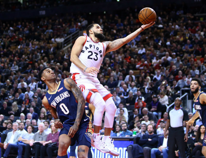 Los Raptors derrotaron a los Pelicans (AFP)
