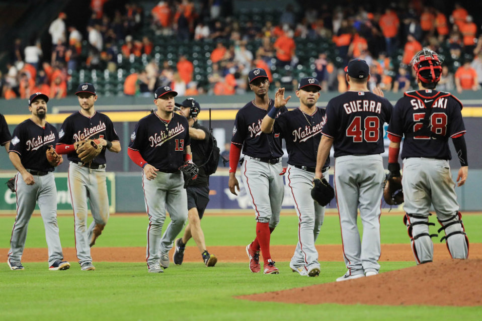 Nationals se llevaron el segundo de la serie ante los Astros (AFP)