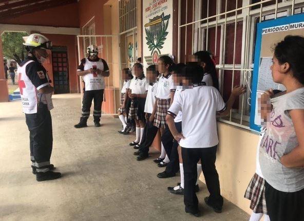 Niños de una primaria en Victoria fueron atendidos por presunta intoxicación de alimentos  (Foto/CORTESÍA)